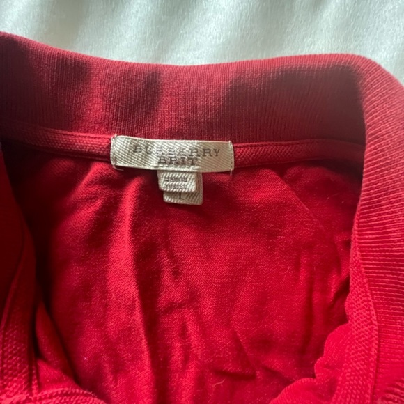 Burberry Red Button Down Shirt - Picture 4 of 4